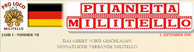 Testata Pianeta Militello in lingua tedesca.png